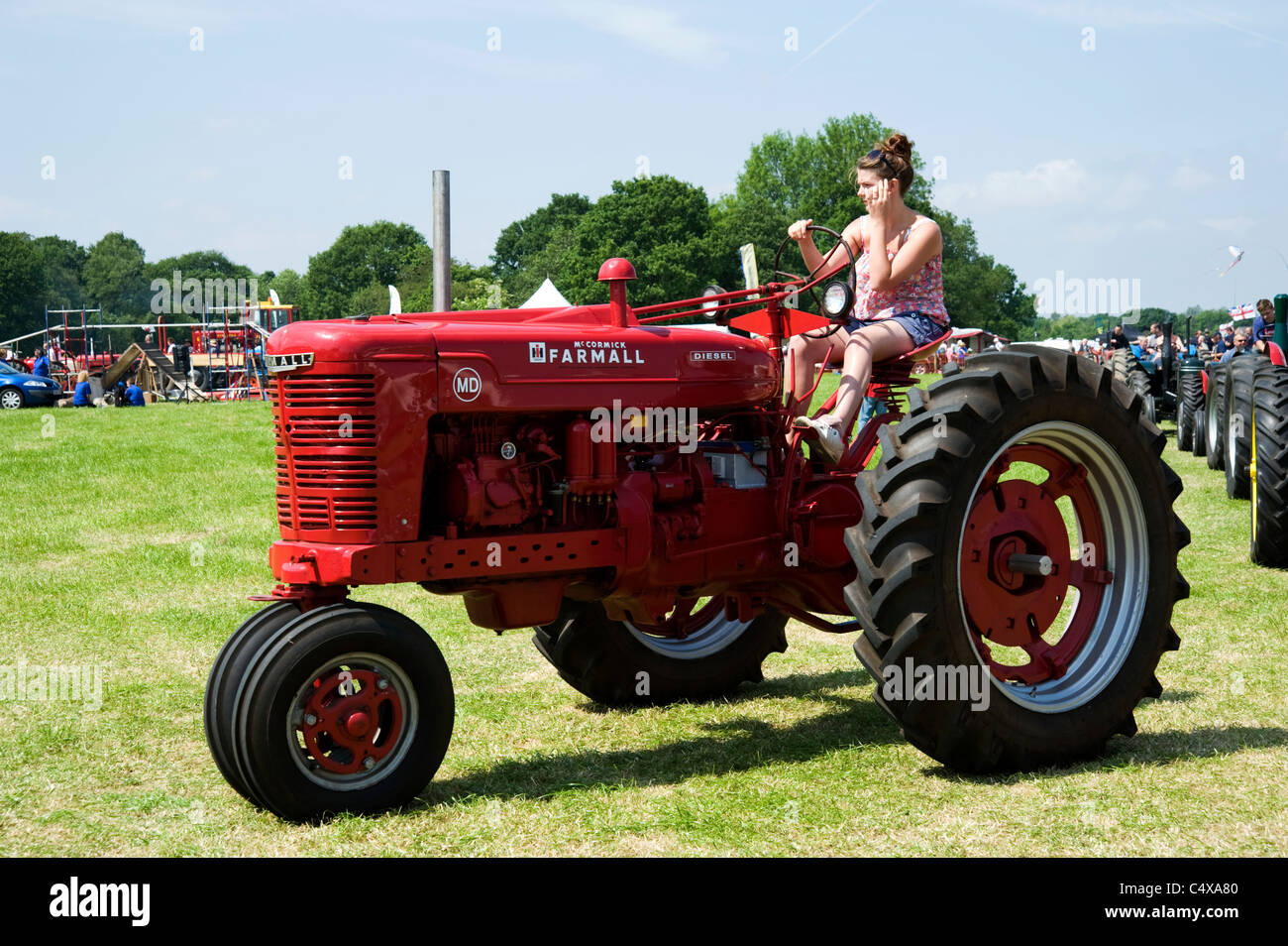 International Farmall trattori per filari Foto Stock