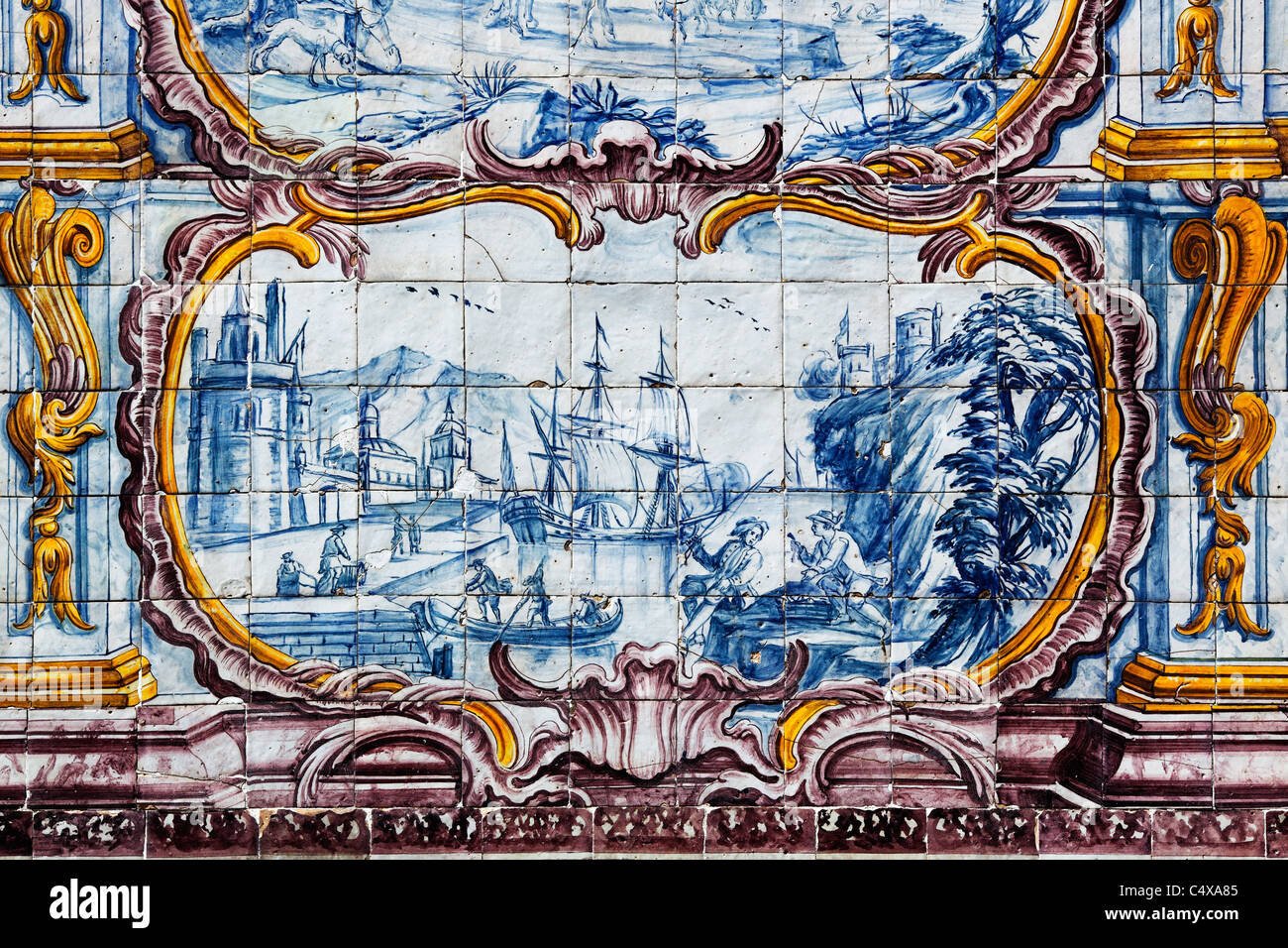 Azulejo, Porto, Portogallo Foto Stock