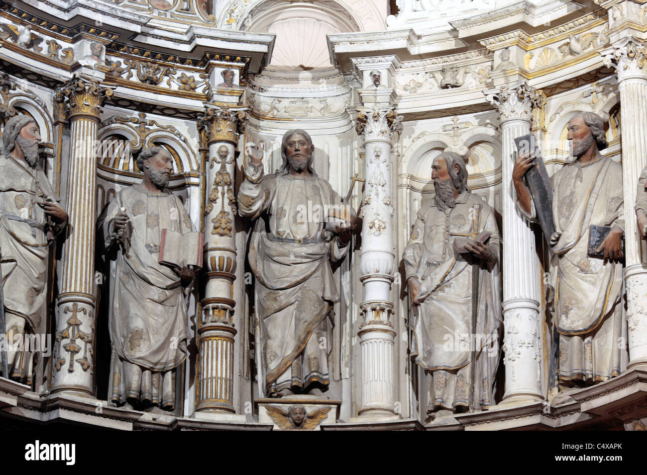 Vecchia cattedrale di Coimbra (Se Velha de Coimbra), Coimbra, Portogallo Foto Stock