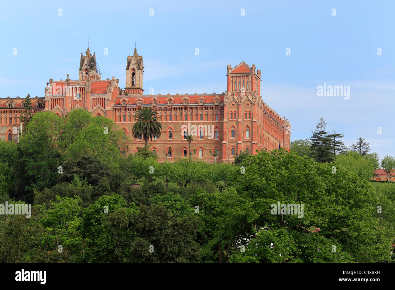 Pontificio Ateneo, Comillas, Cantabria, SPAGNA Foto Stock