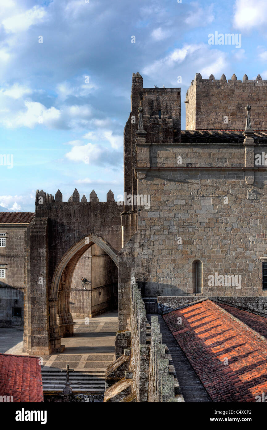 Cattedrale de Santa Maria, Tui, Galizia, Spagna Foto Stock