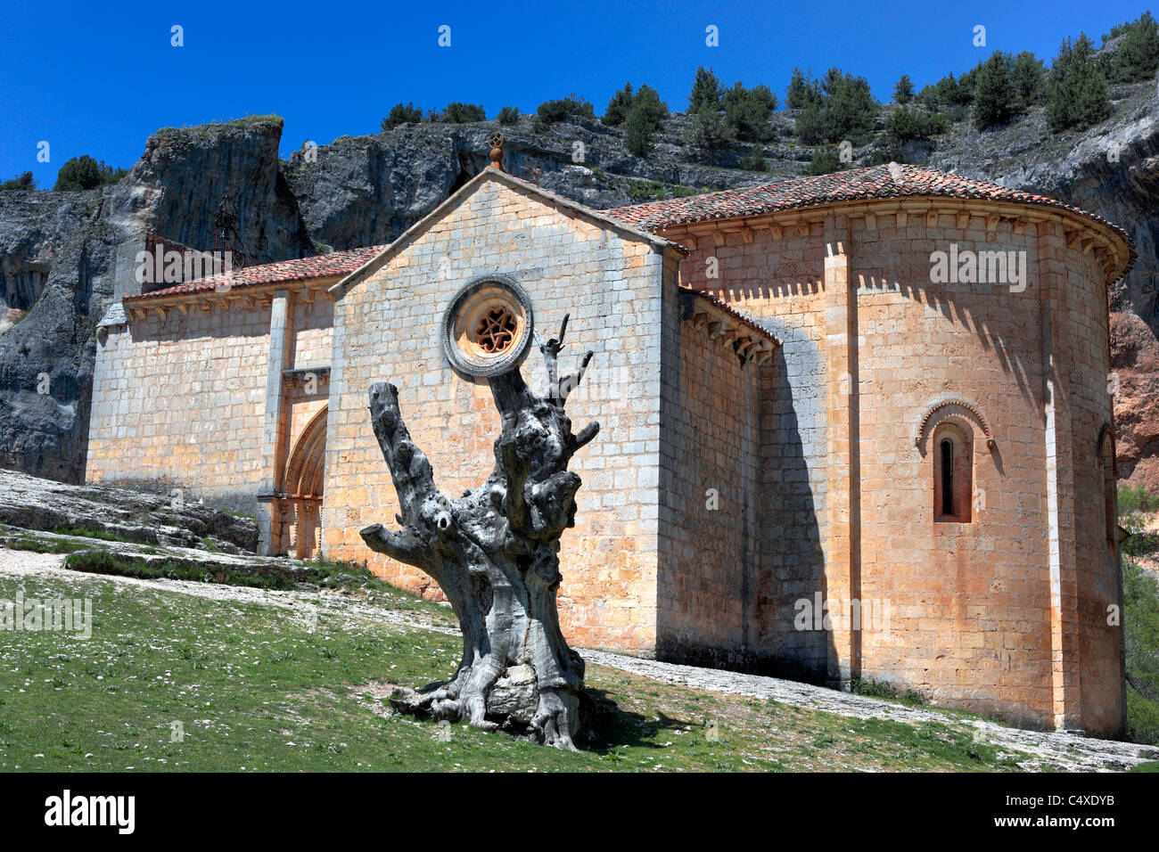 Chiesa di San Bartolomeo, Ucero , Soria Castiglia e Leon, Spagna Foto Stock