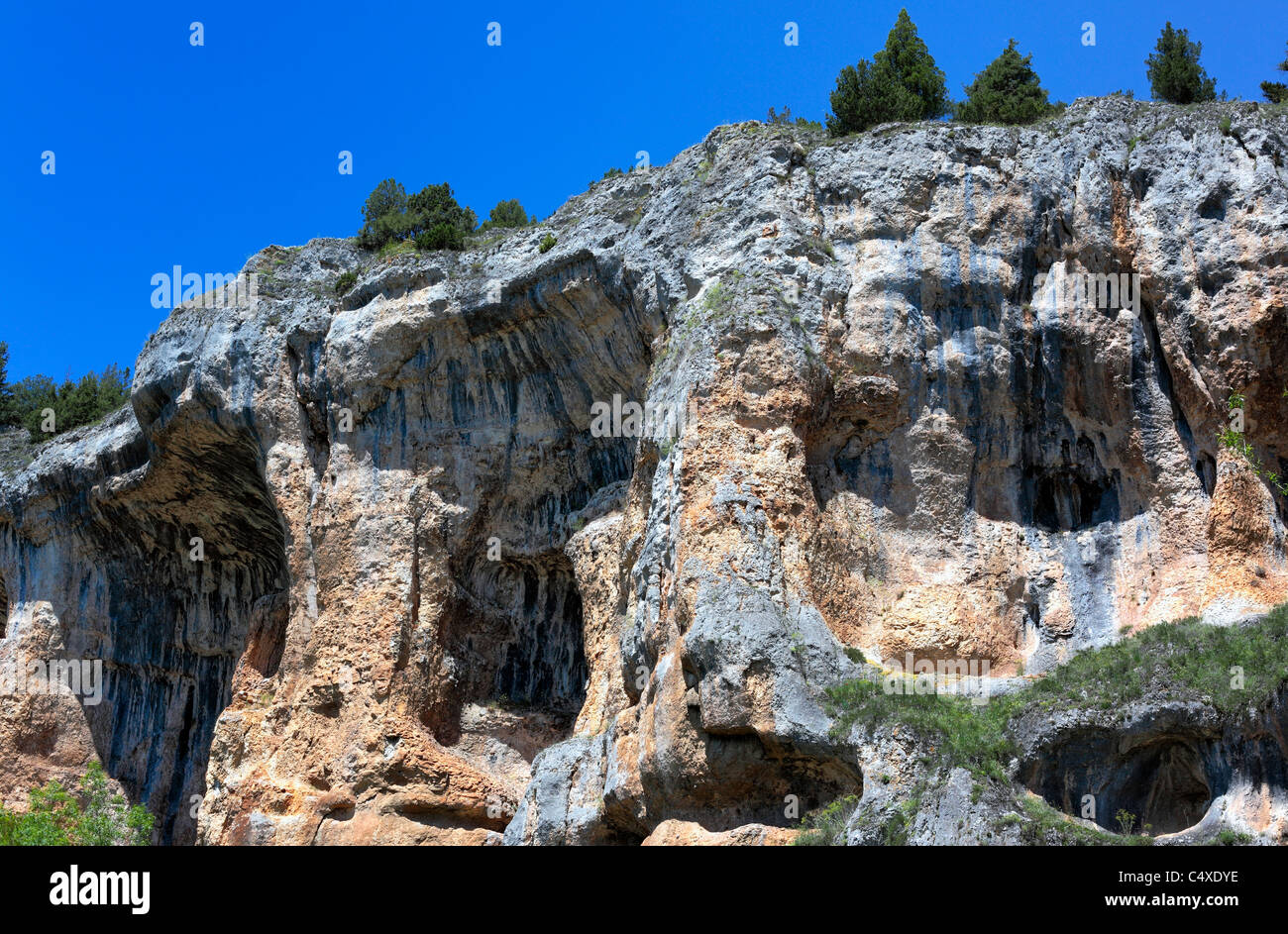 Canyon del Rio Lobos parco naturale, Ucero , Soria Castiglia e Leon, Spagna Foto Stock