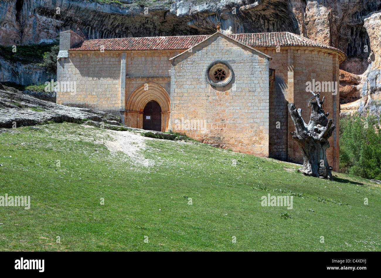 Chiesa di San Bartolomeo, Ucero , Soria Castiglia e Leon, Spagna Foto Stock