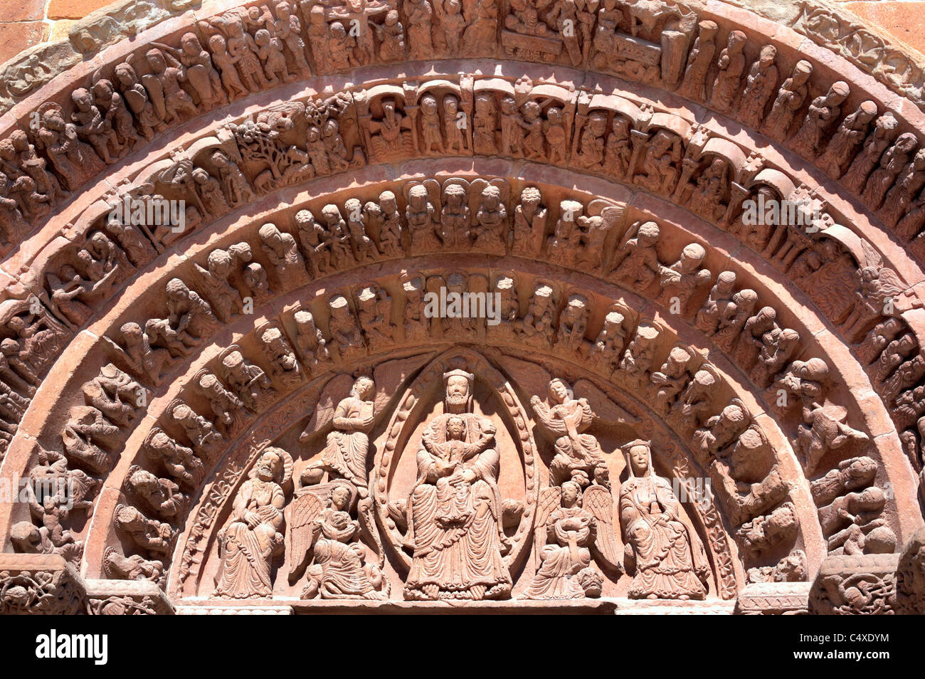 Chiesa romanica di Santo Domingo, Soria Castiglia e Leon, Spagna Foto Stock