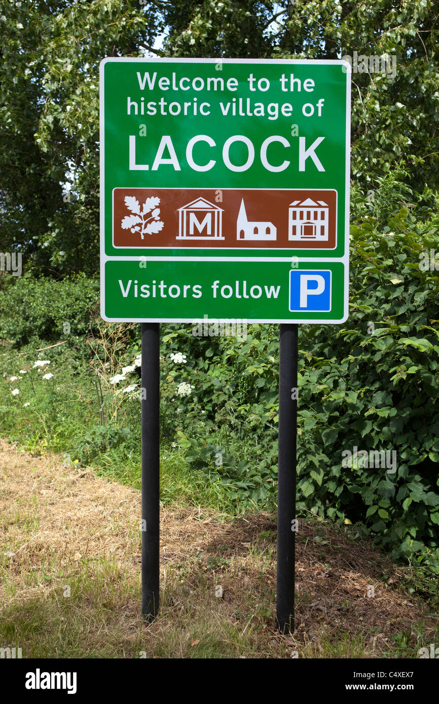 Lacock Wiltshire, Inghilterra REGNO UNITO Foto Stock