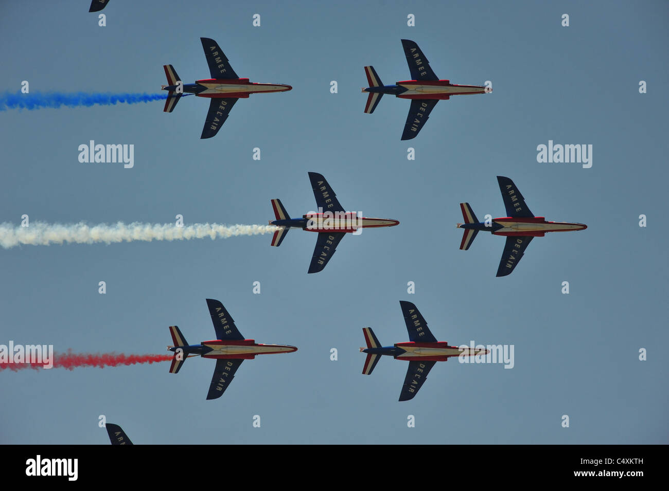 Alphajet (Marcel Dassault aviazione Breguet Dornier ), Patrouille de France gruppo acrobatico Foto Stock