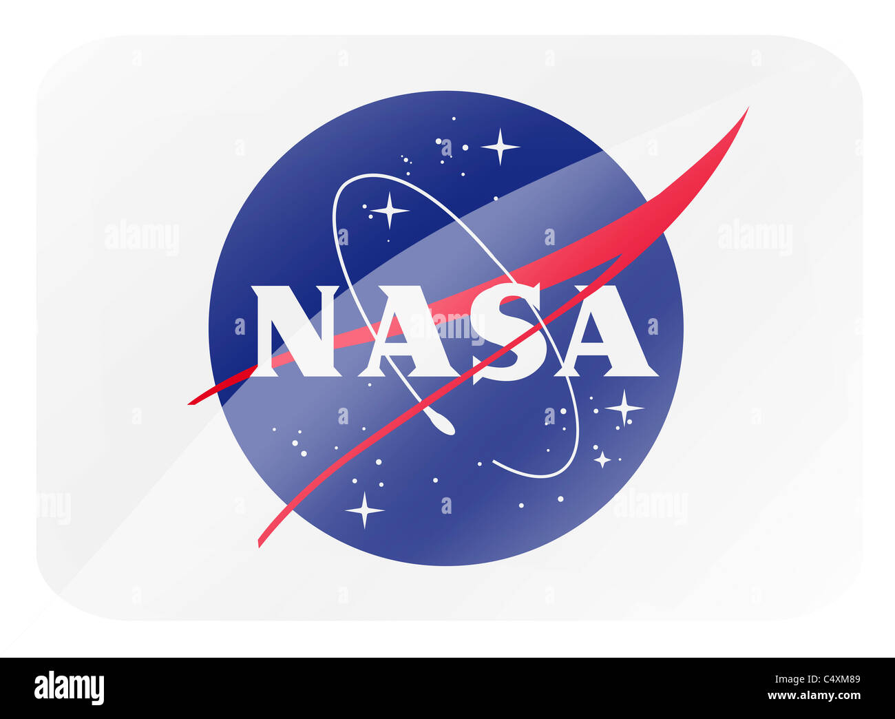 La Nasa logo simbolo di bandiera Foto Stock