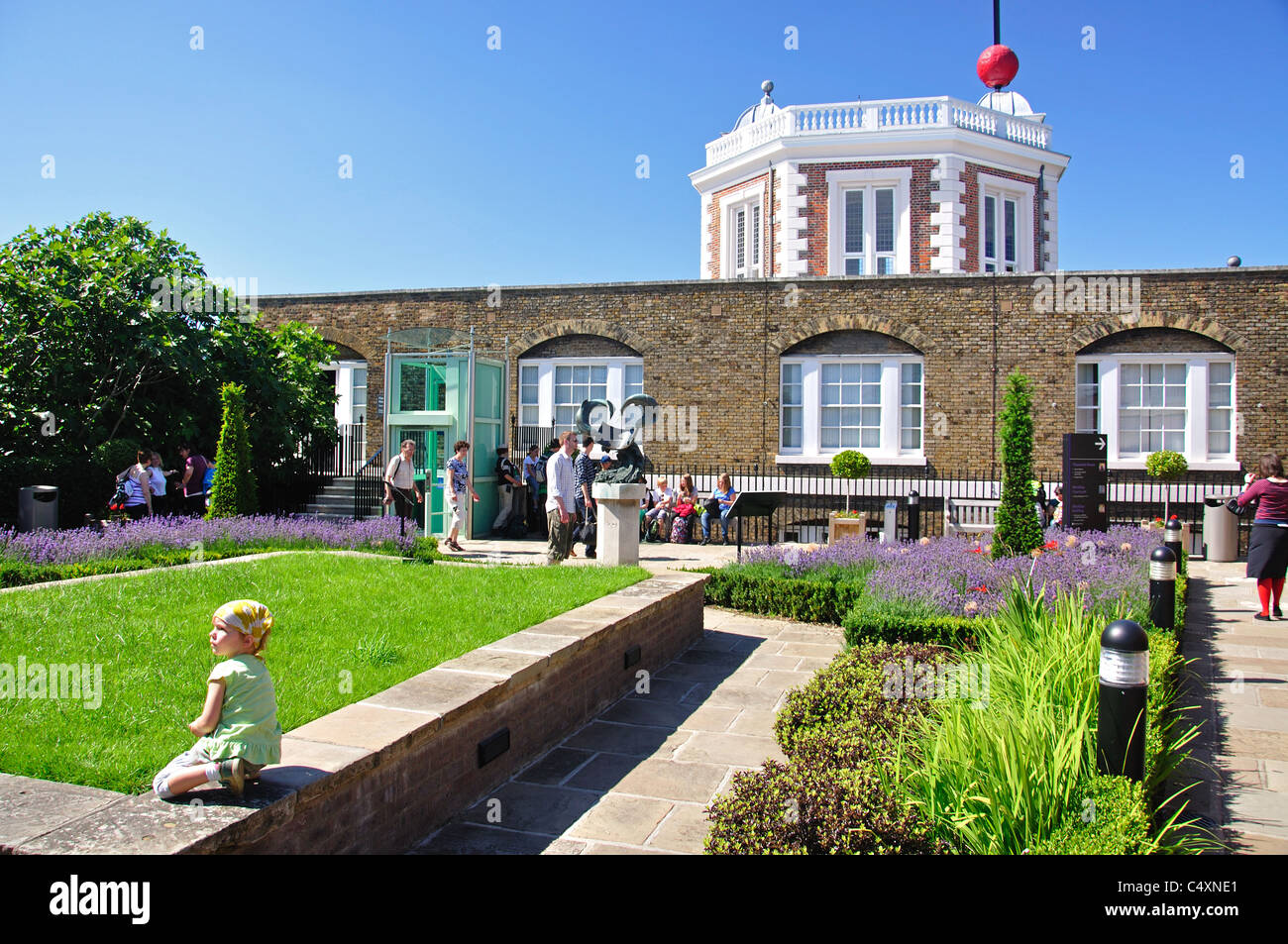 Flamsteed House e il tempo gallerie, Royal Observatory, Greenwich, Borough of Greenwich, Greater London, England, Regno Unito Foto Stock