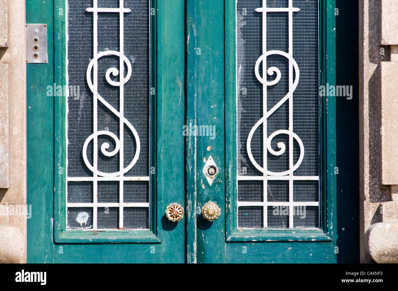 Segni di dollaro sulla porta, ma senza denaro Foto Stock