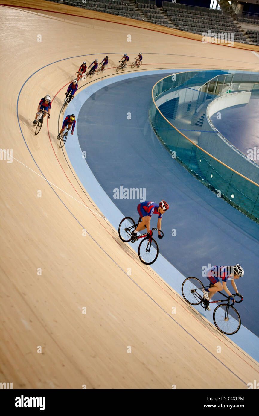 Londra velodromo olimpico 2012 Foto Stock