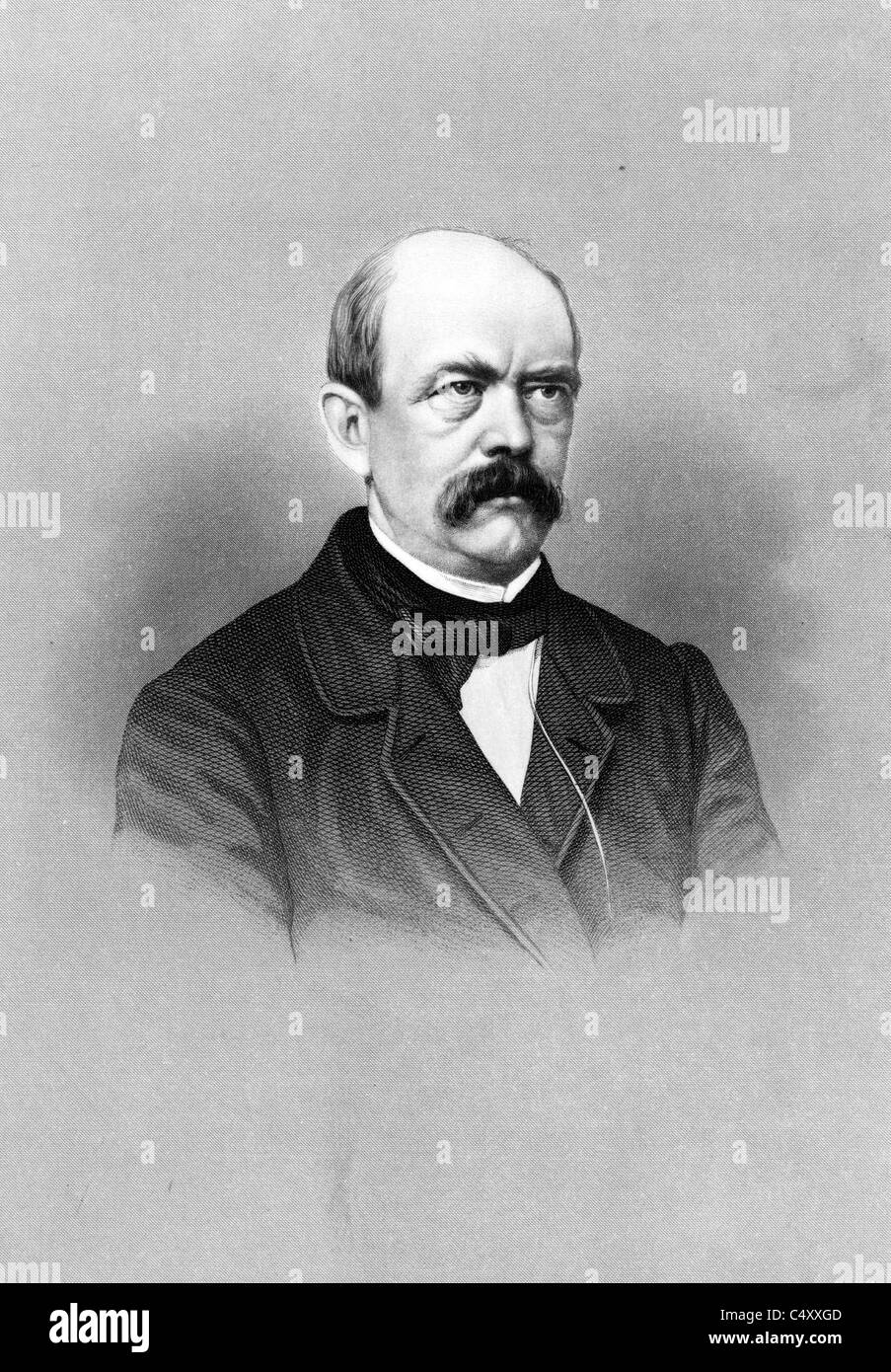 Conte Otto Bismarck Otto Eduard Leopold von Bismarck, German-Prussian nazionale-statista liberale Foto Stock