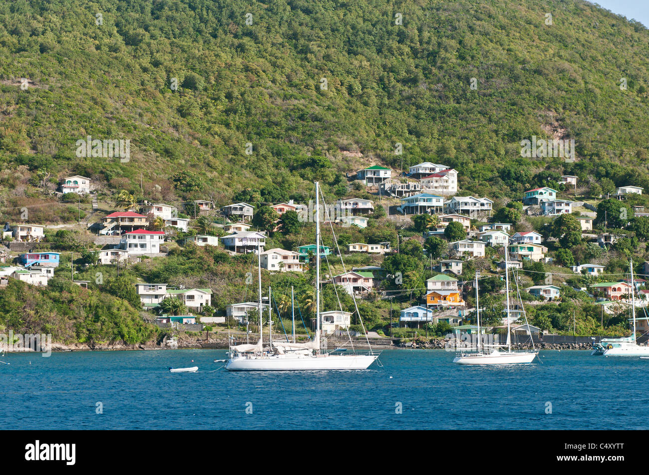 Port Elizabeth Bequia, Saint Vincent e Grenadine. Foto Stock