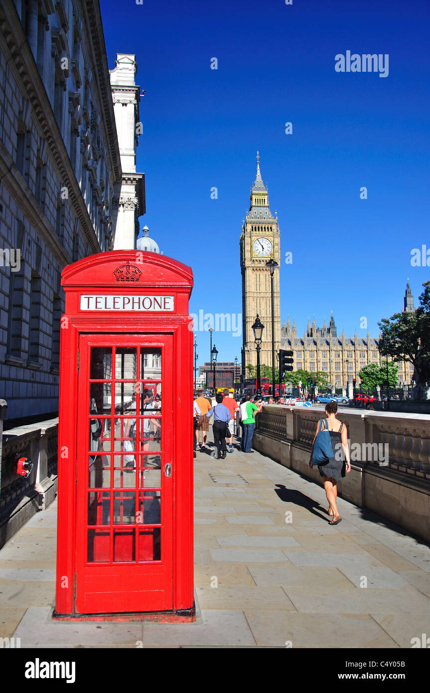 La Casa del Parlamento e il Big Ben, la piazza del Parlamento, Westminster, City of Westminster, Greater London, England, Regno Unito Foto Stock