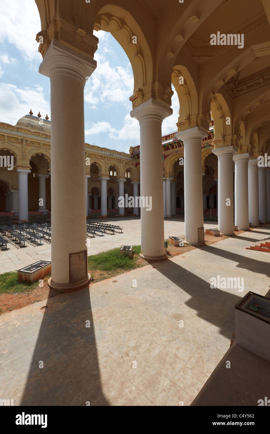 Tirumalai Nayak Palace. Madurai, Tamil Nadu, India Foto Stock