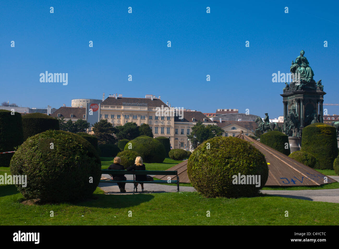 Maria-Theresien-Platz Innere Stadt centrale di Vienna Austria Europa centrale Foto Stock