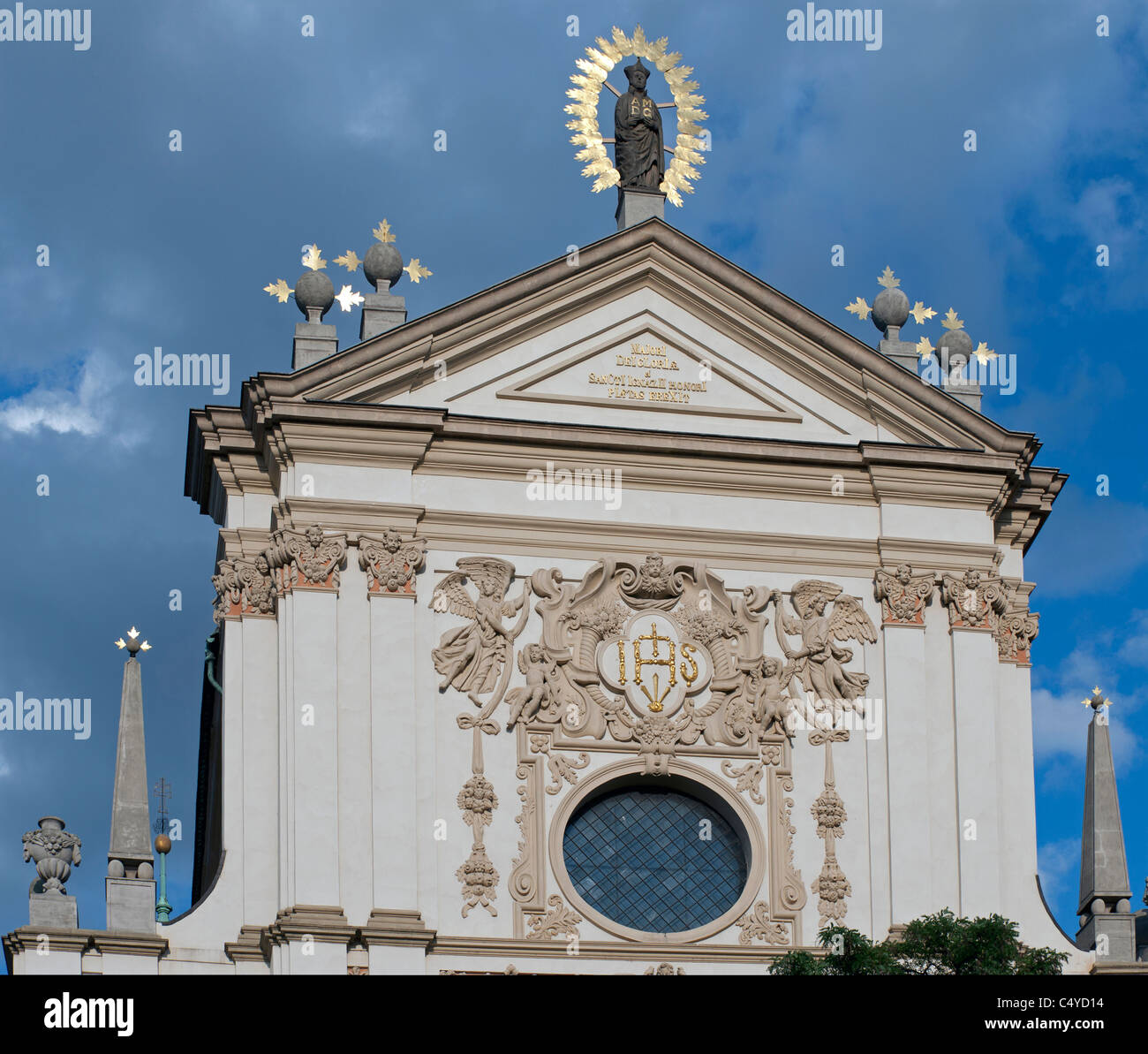 Praga - Chiesa di San Ignace a Charles Square Foto Stock