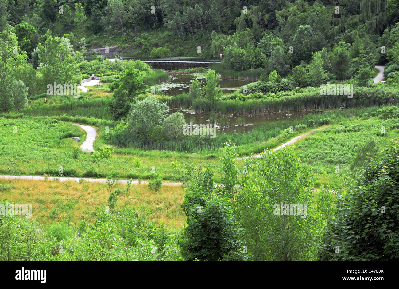 Weston cava in Giardino Don Valley opere in mattoni Park di Toronto, Ontario, Canada Foto Stock