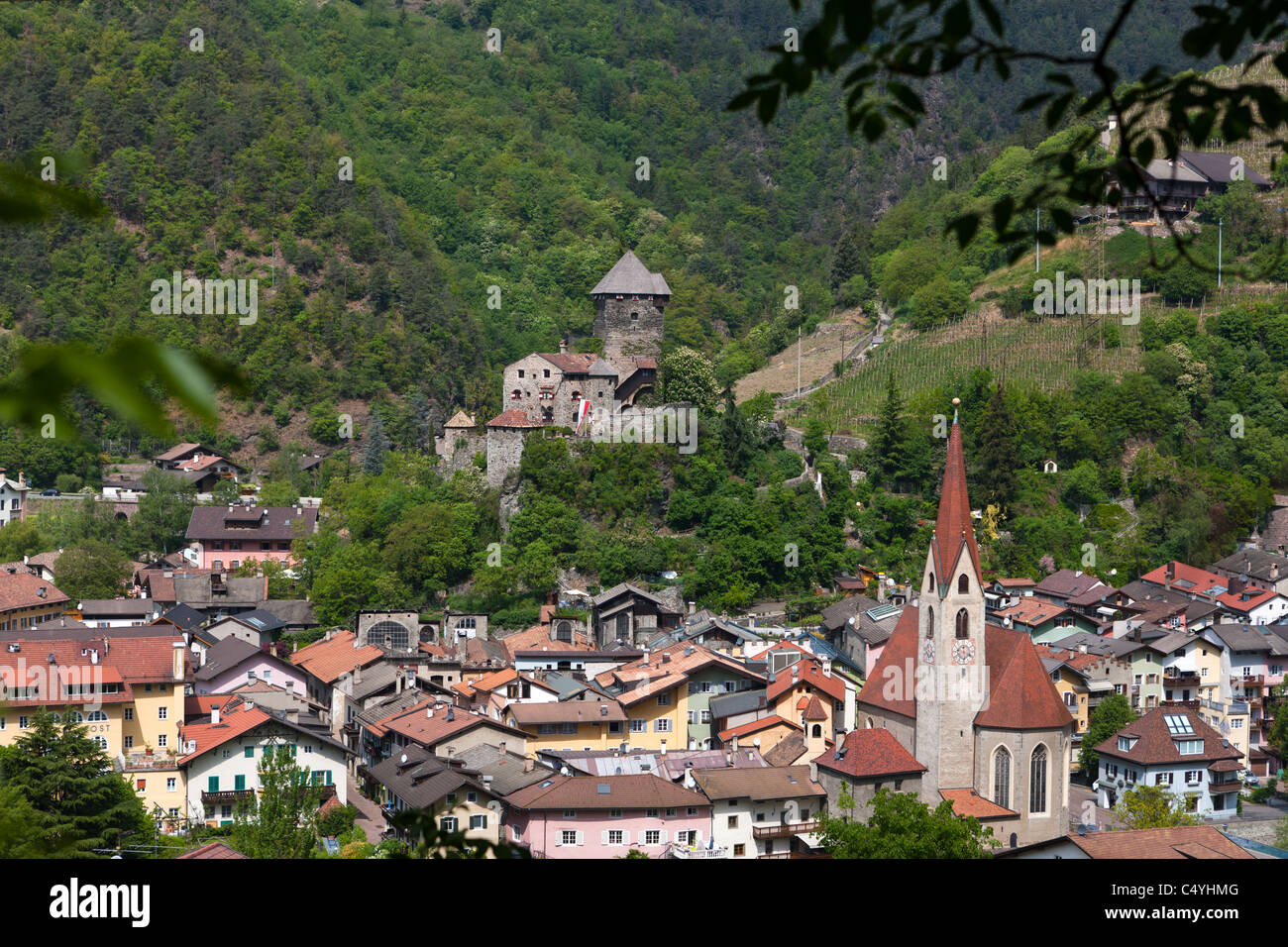 Bronzolo castello in Klausen (chiusa), il Trentino Alto Adige, Italia, Europa Foto Stock
