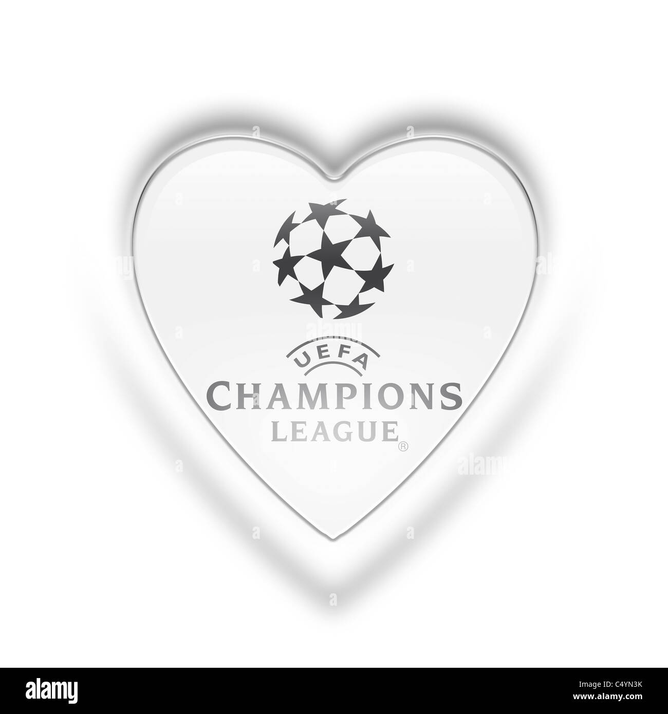 Champions League logo UEFA bandiera icona di simbolo Foto Stock