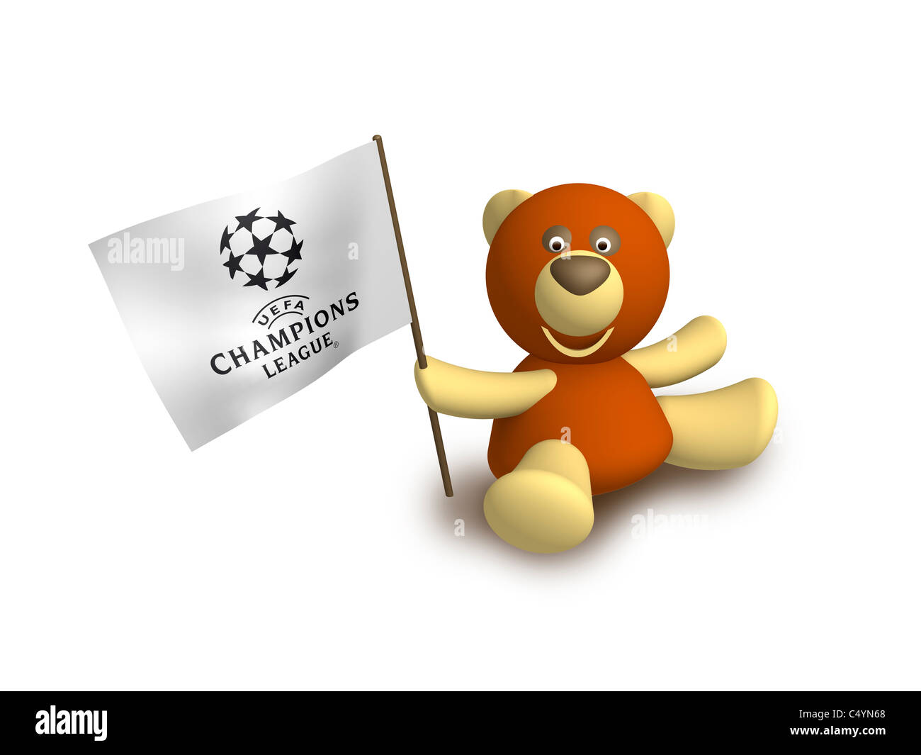 Champions League logo UEFA bandiera icona di simbolo Foto Stock