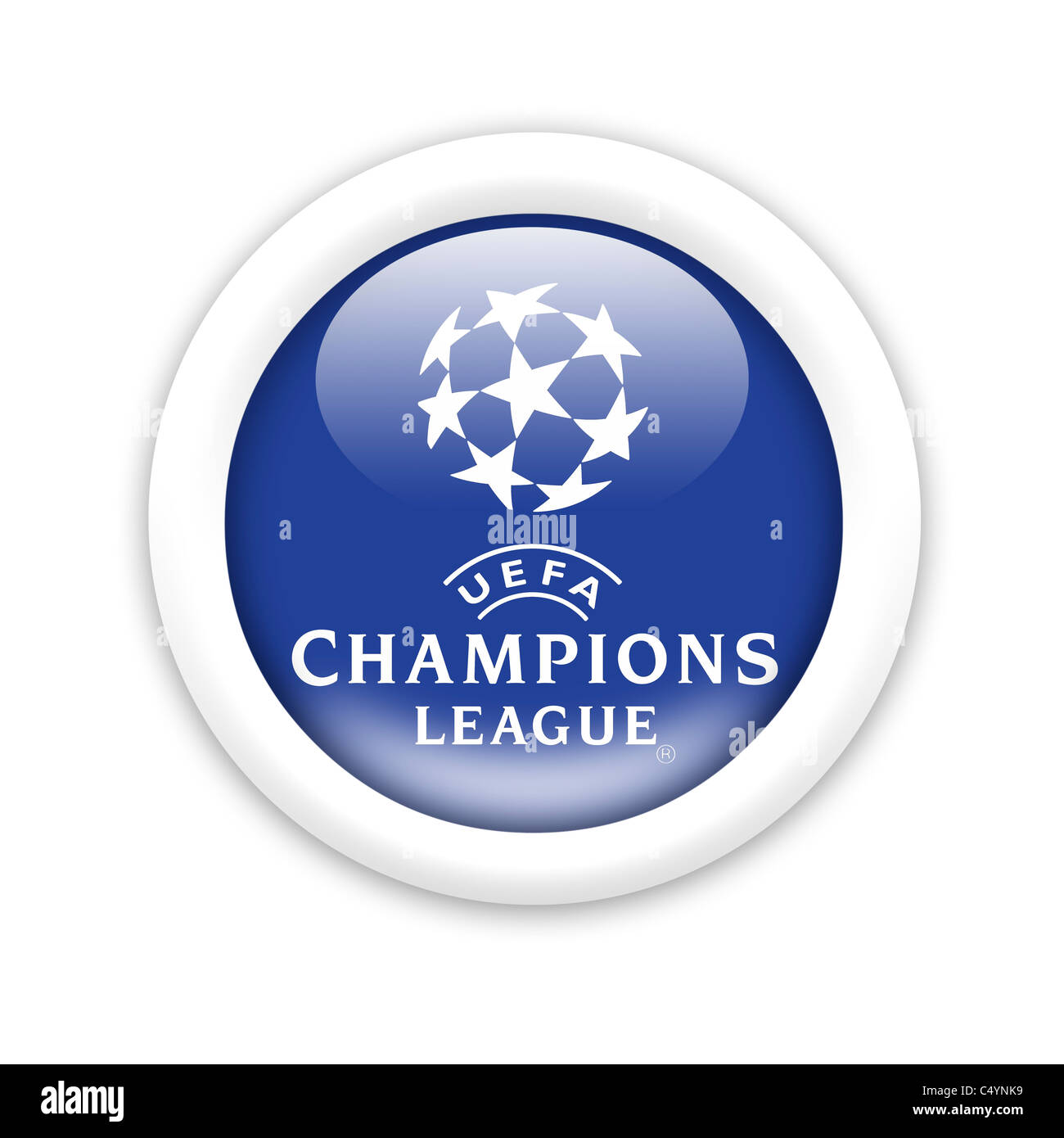 Champions League logo UEFA bandiera icona di simbolo Foto Stock