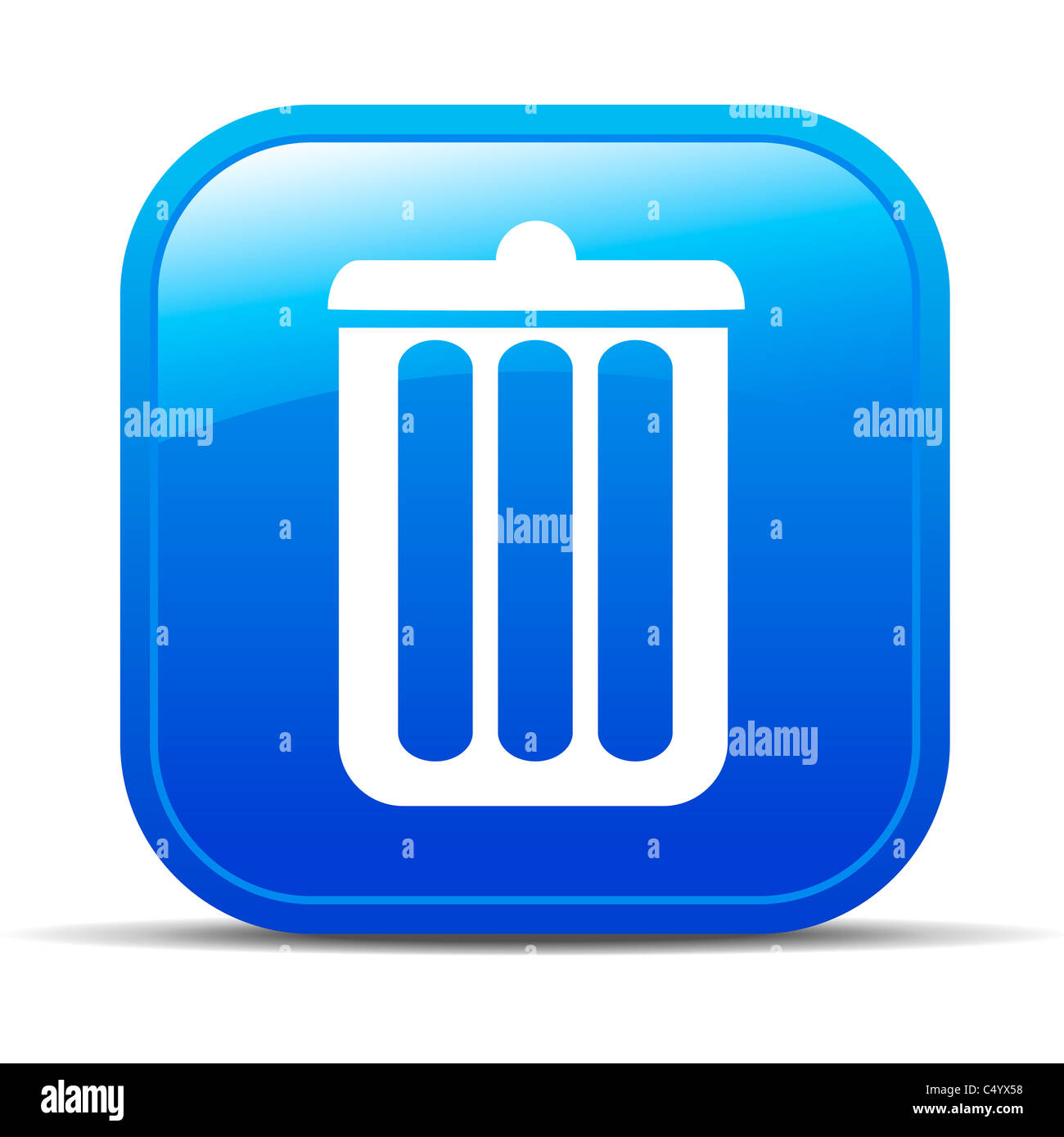 Eliminare Cestino pulsante Internet Icona app App Foto stock - Alamy