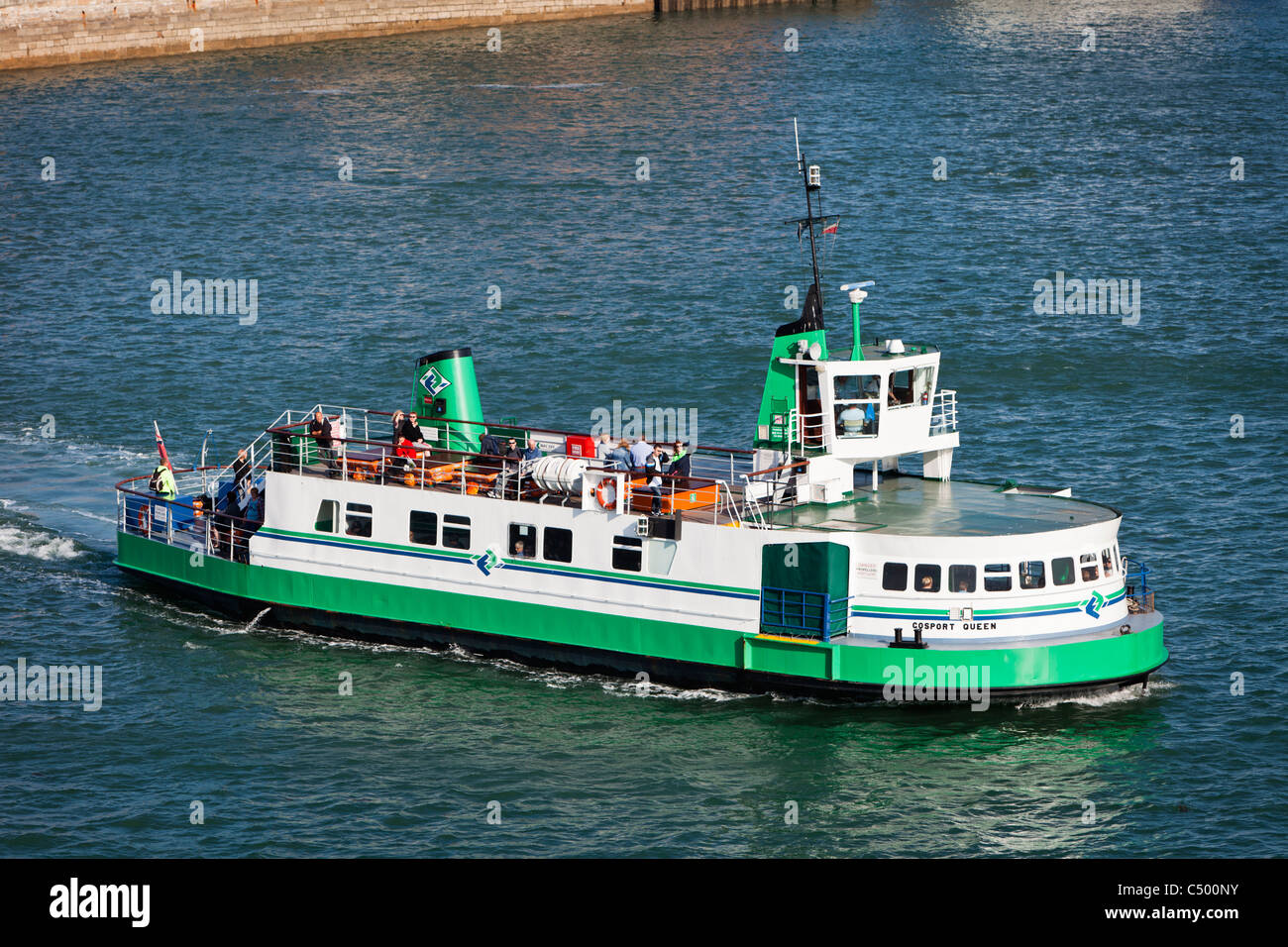 Gosport Regina traghetto barca a vela a Gosport da Portsmouth, England Regno Unito Foto Stock