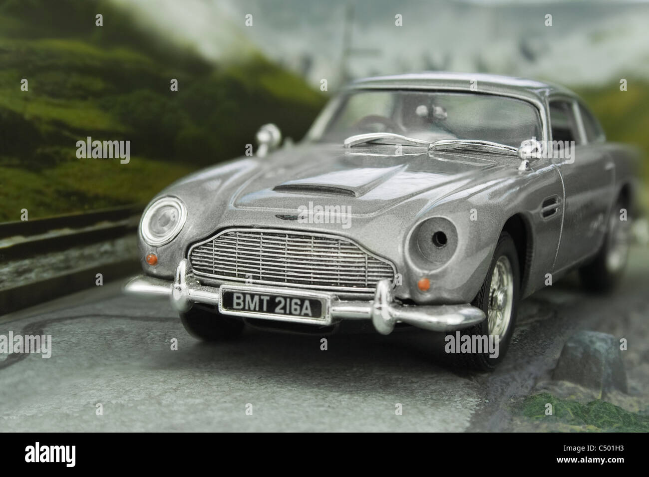 James Bond Aston Martin DB5 modello pressofuso Foto Stock