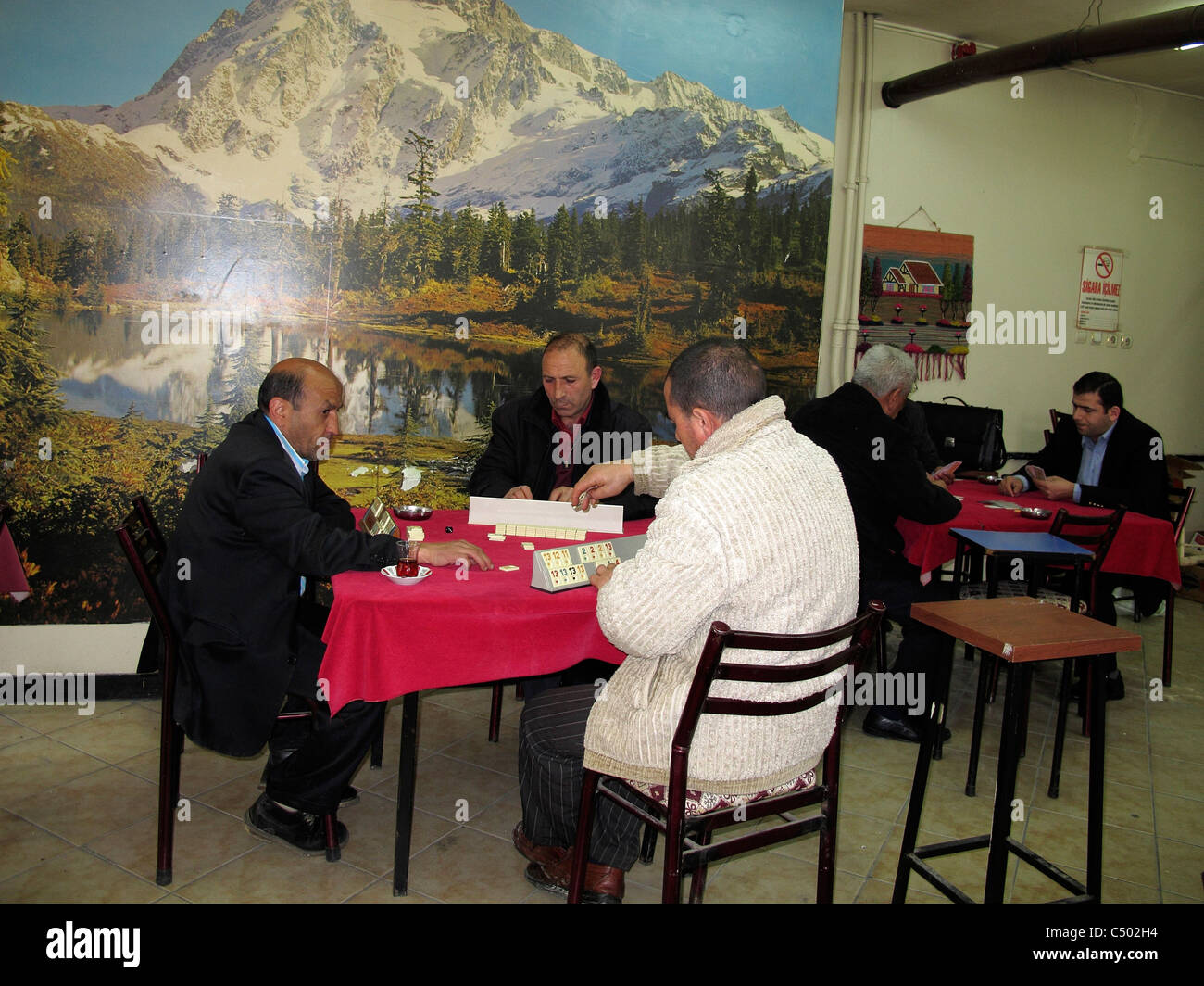 La Turchia di Sultanahmet Istanbul old town Bagno turco Caffetteria house Foto Stock