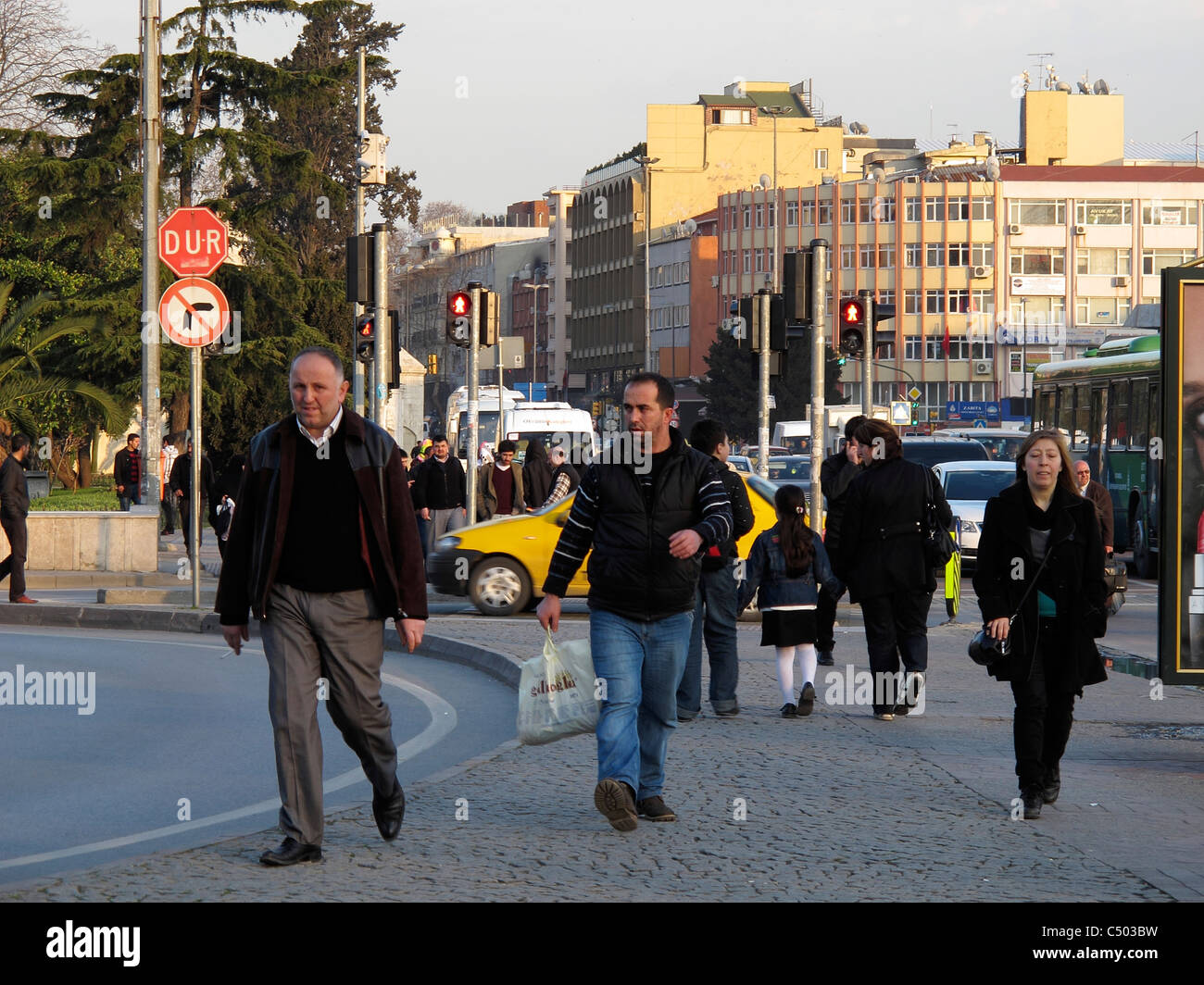 Turchia Istanbul urban scene di strada Foto Stock