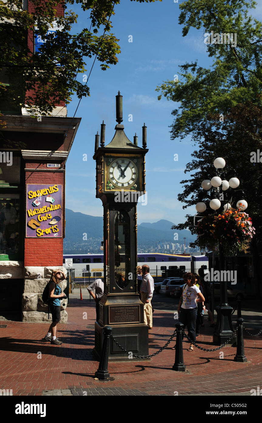 L'orologio a vapore nel Gastown, Vancouver, Canada Foto Stock
