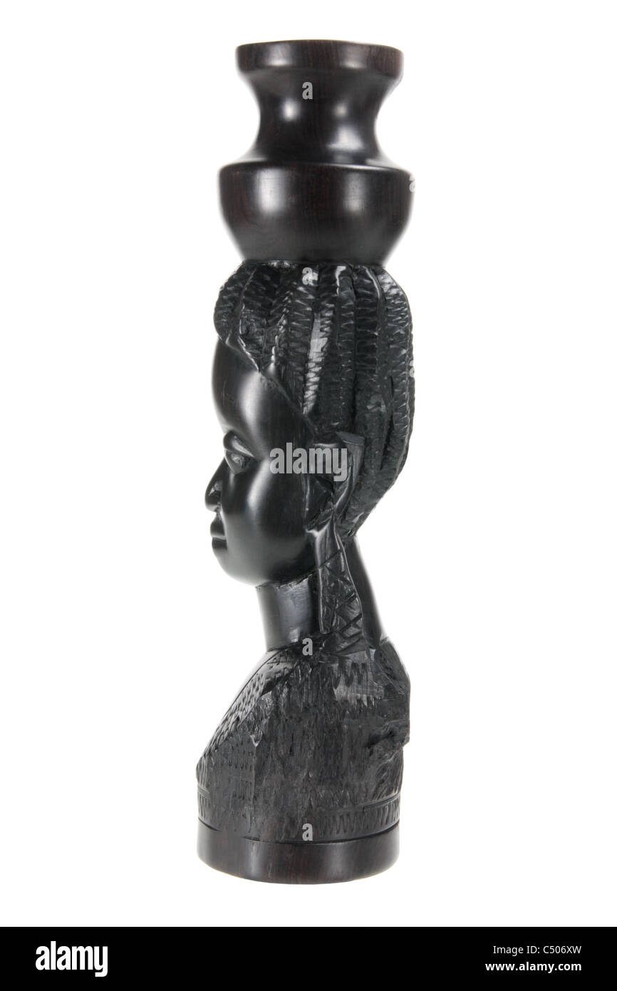 Africana intagliato figurina Foto Stock