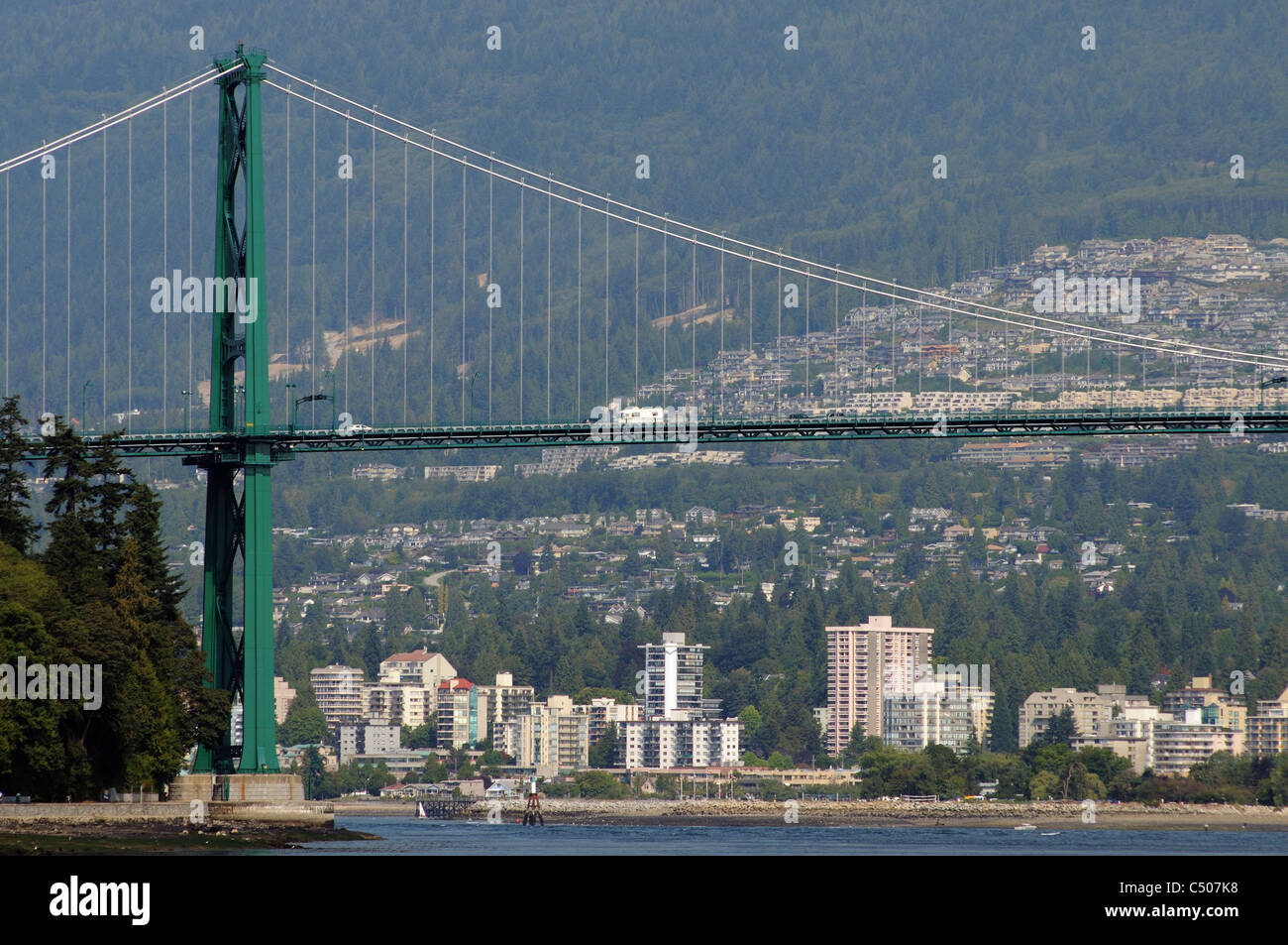 Lion's Gate Bridge, Vancouver, Canada Foto Stock