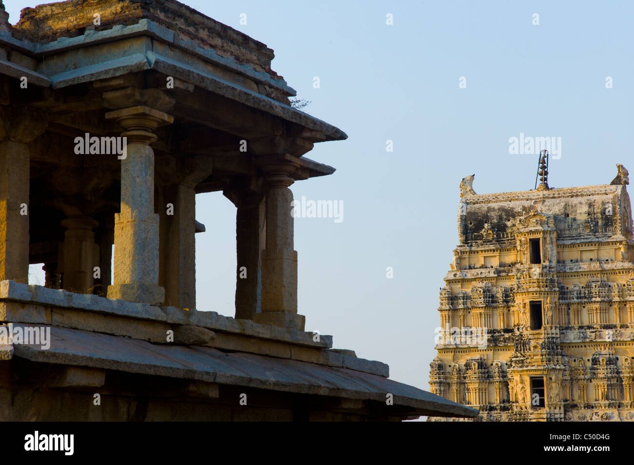 Tempio Virupaksha in Hampi, nello stato di Karnataka, India. Foto Stock