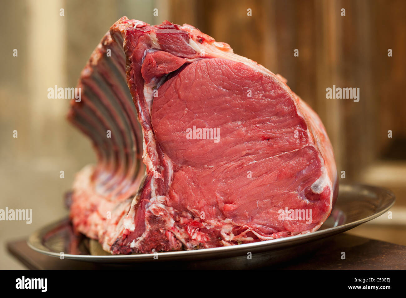 In prossimità delle materie Chiannina carni bovine Foto Stock