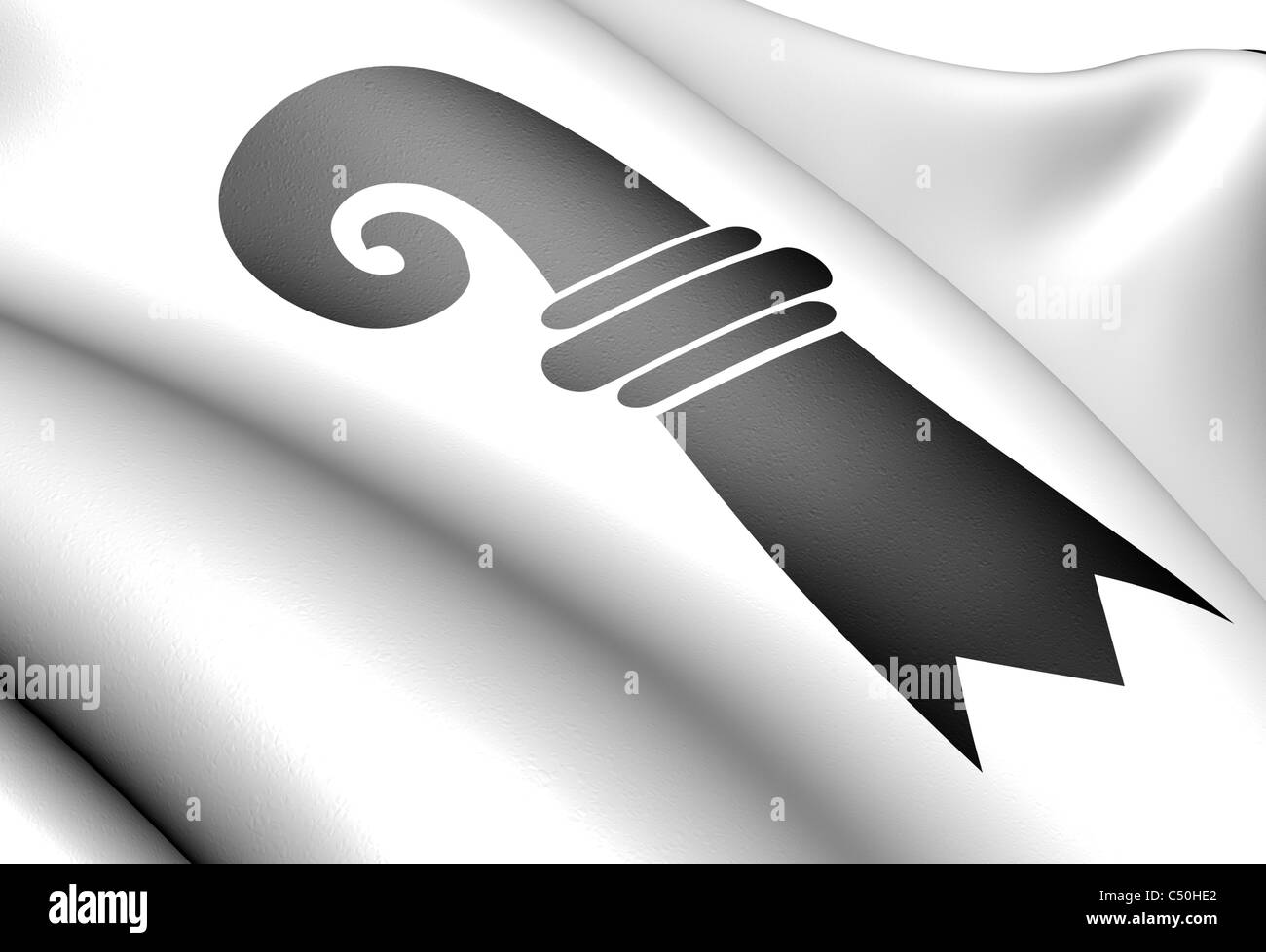 Bandiera di Basilea. Close up. Foto Stock