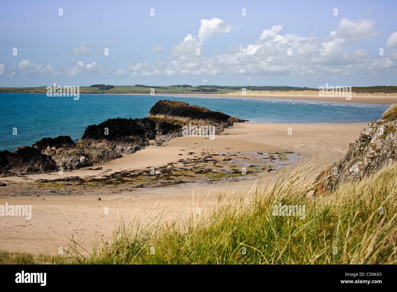 Isola di LLanddwyn, Newborough, Anglesey, Galles Foto Stock