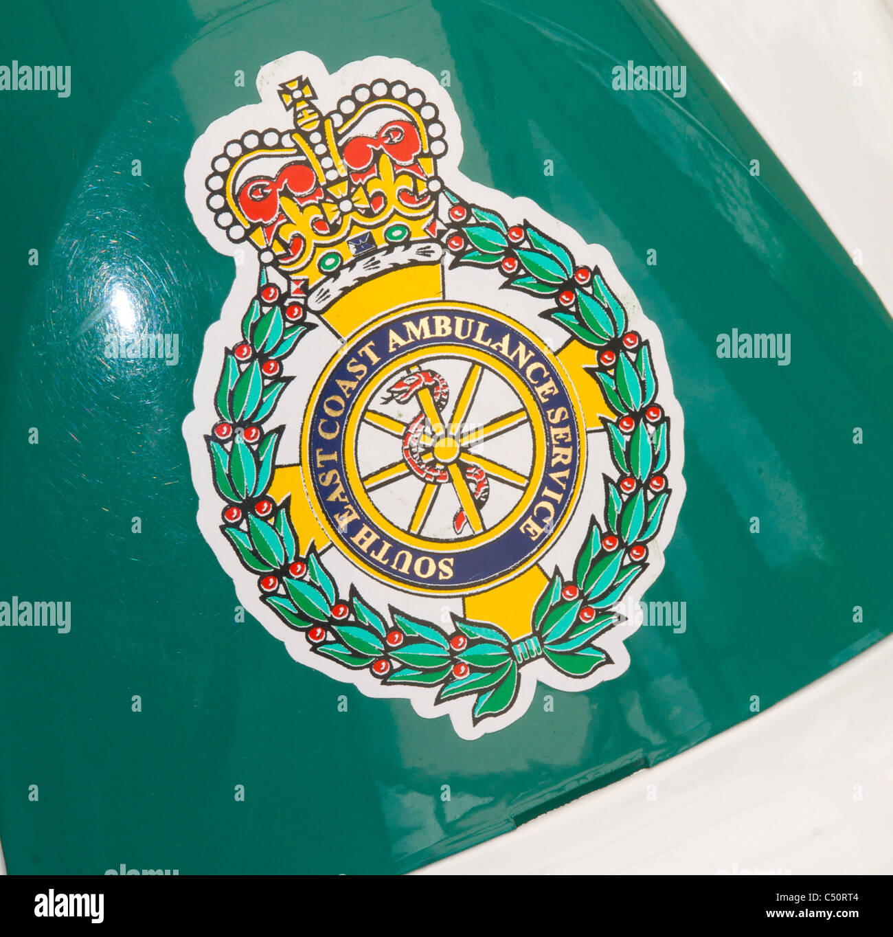Costa sud orientale del servizio ambulanza SECAMB badge - solo uso editoriale Foto Stock