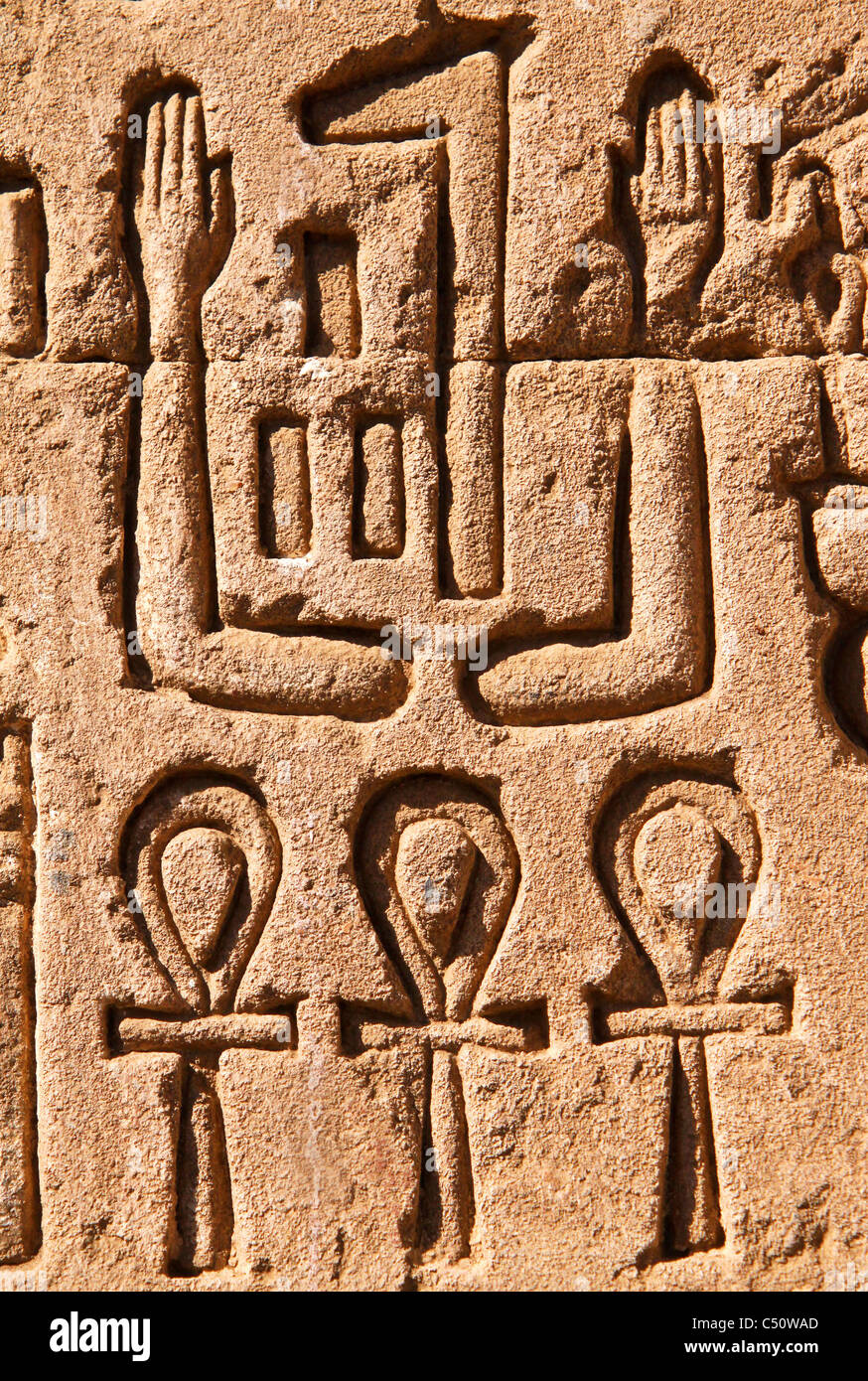 Tempio di komombo a sud dell'Egitto Foto Stock