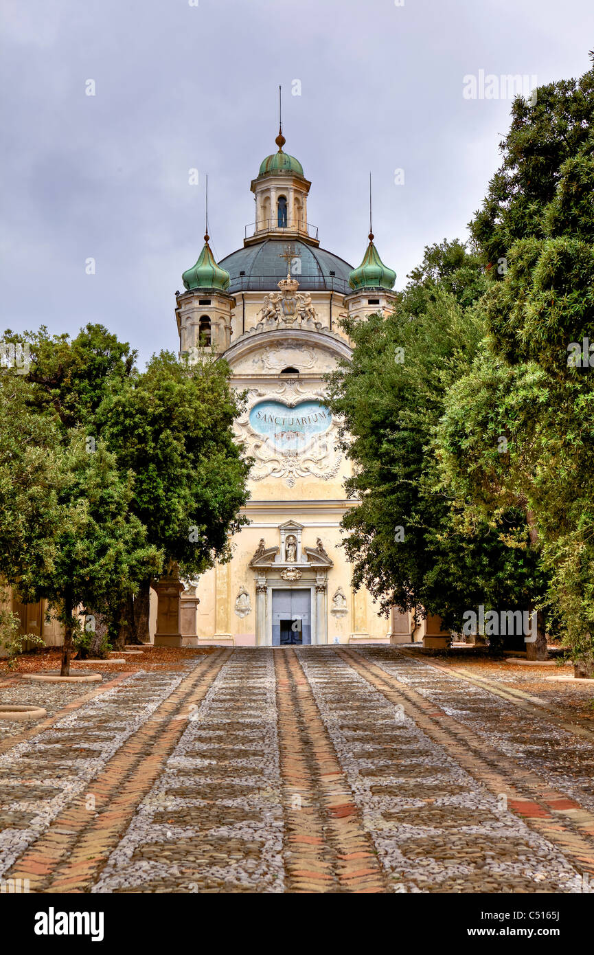 Santuario della Madonna della Costa, San Remo, Liguria, Italia Foto Stock