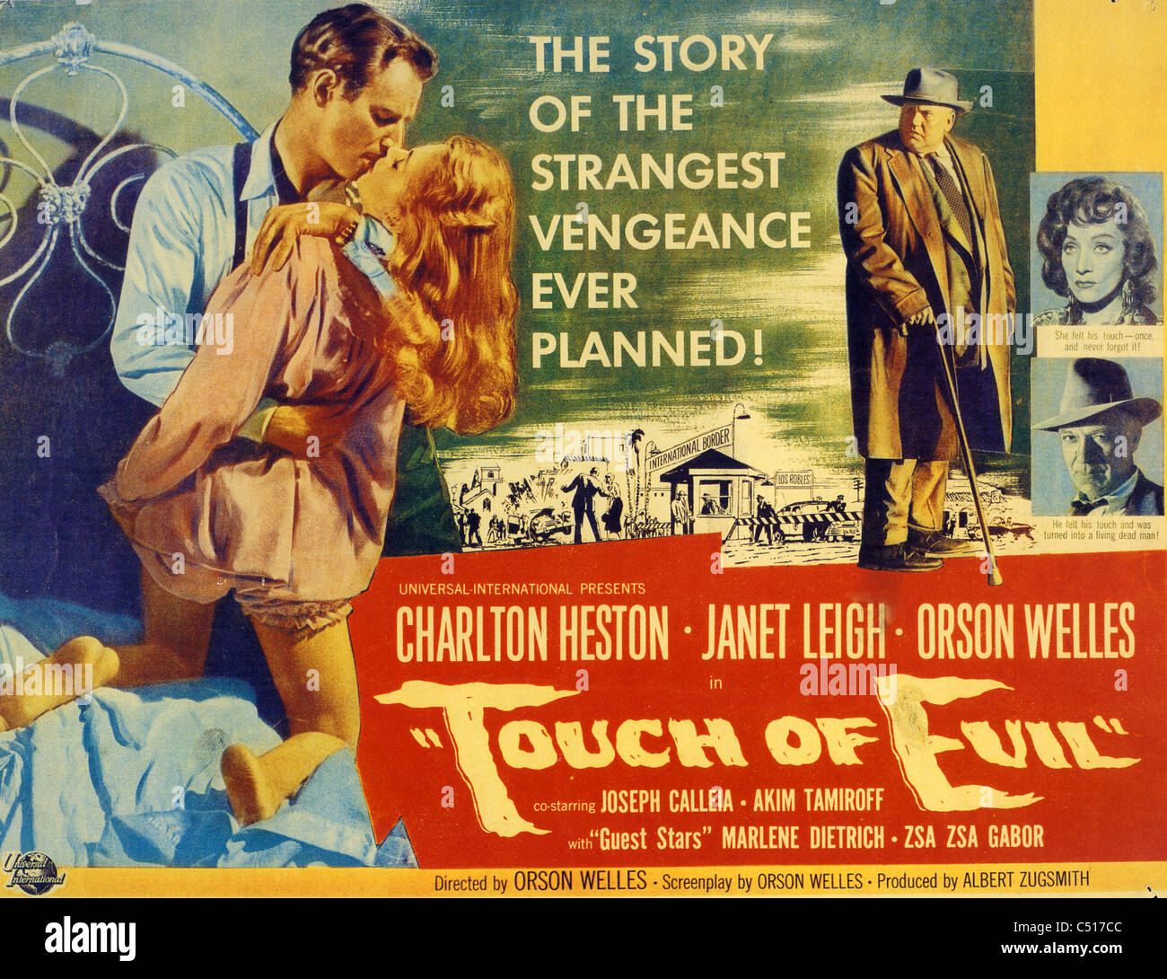 Toccare DEL MALE 1958 film universale con Charlton Heston, Janet Leigh e Orson Welles Foto Stock