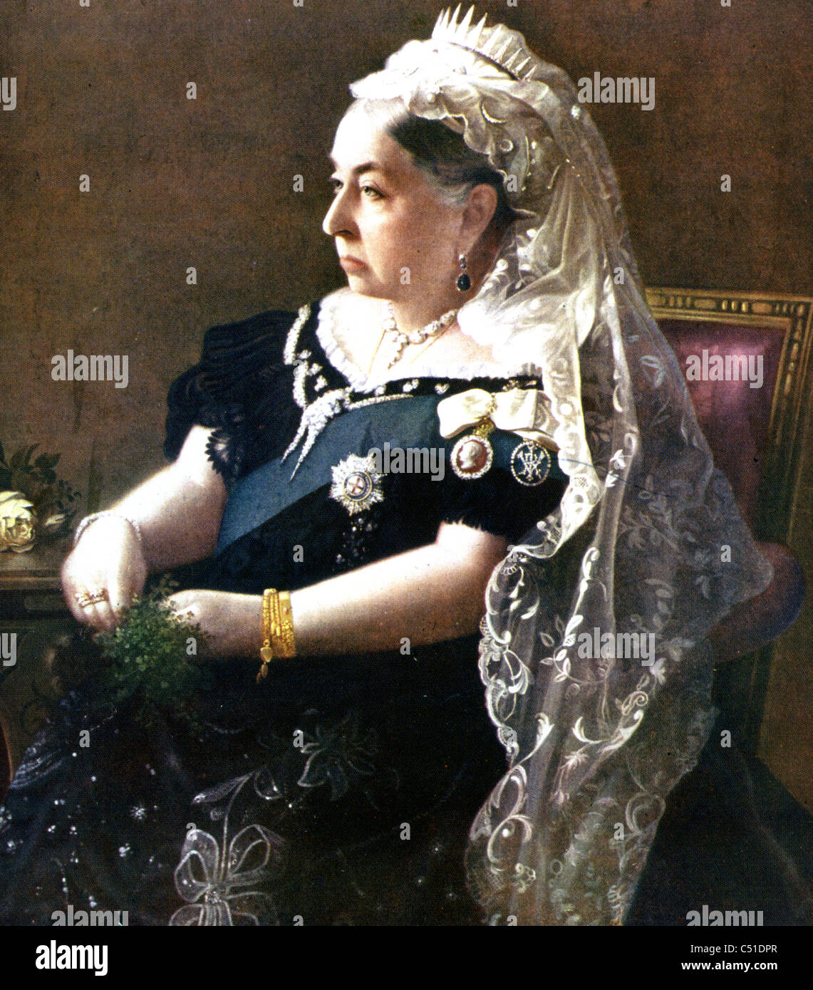 La regina Victoria (1819-1901) monarca britannico Foto Stock