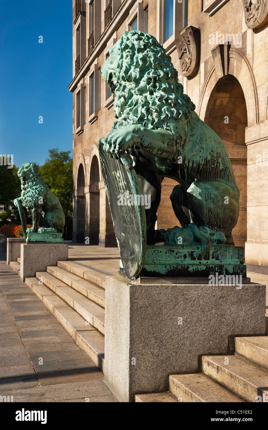 Il Rathaus Dresden | Dresden guildhall Foto Stock