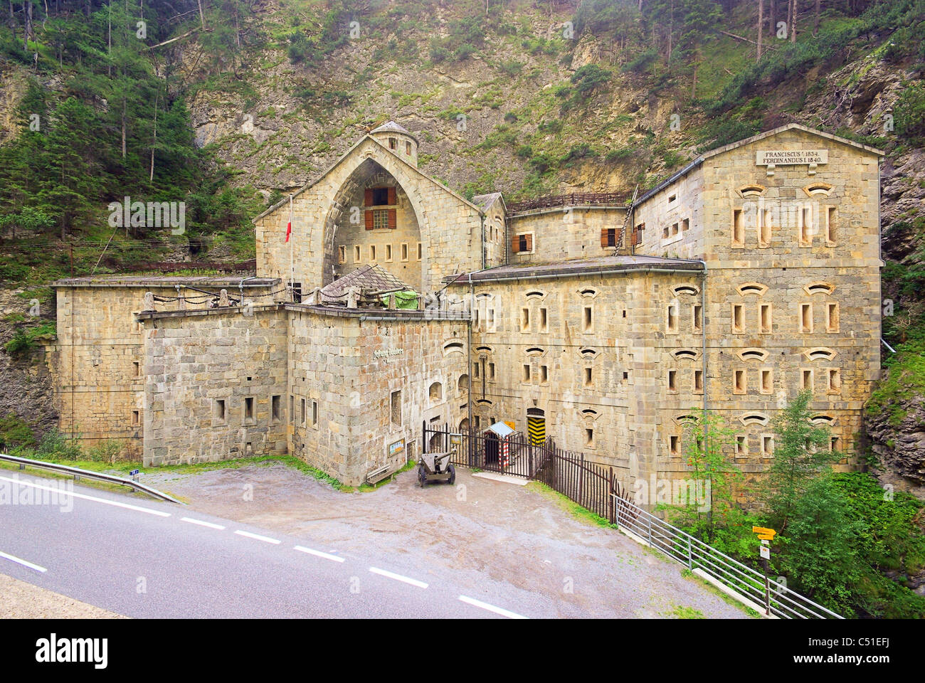 Nauders Festung - fortezza di Nauders 01 Foto Stock