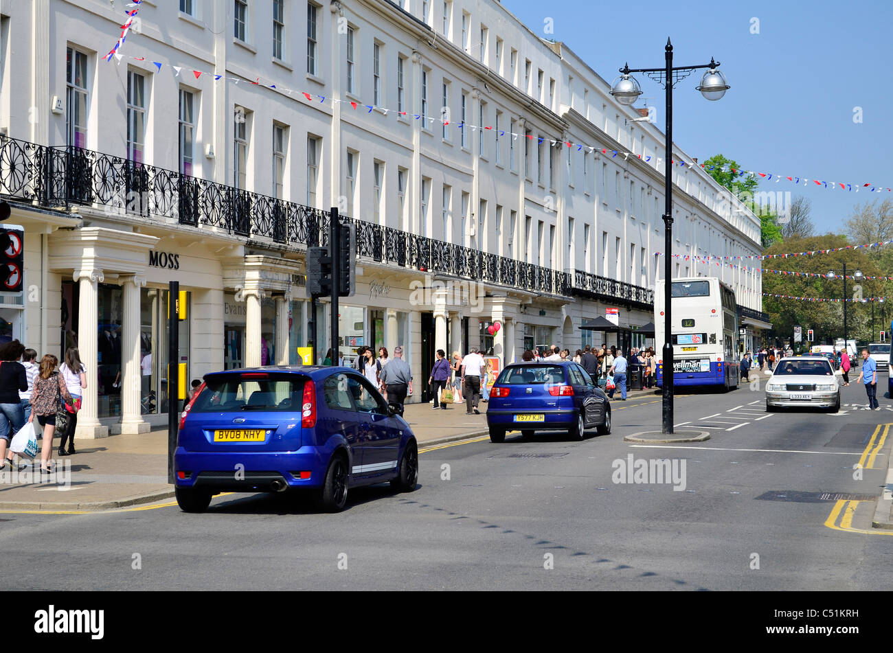 La Parade, Leamington Spa Warwickshire, Regno Unito Foto Stock