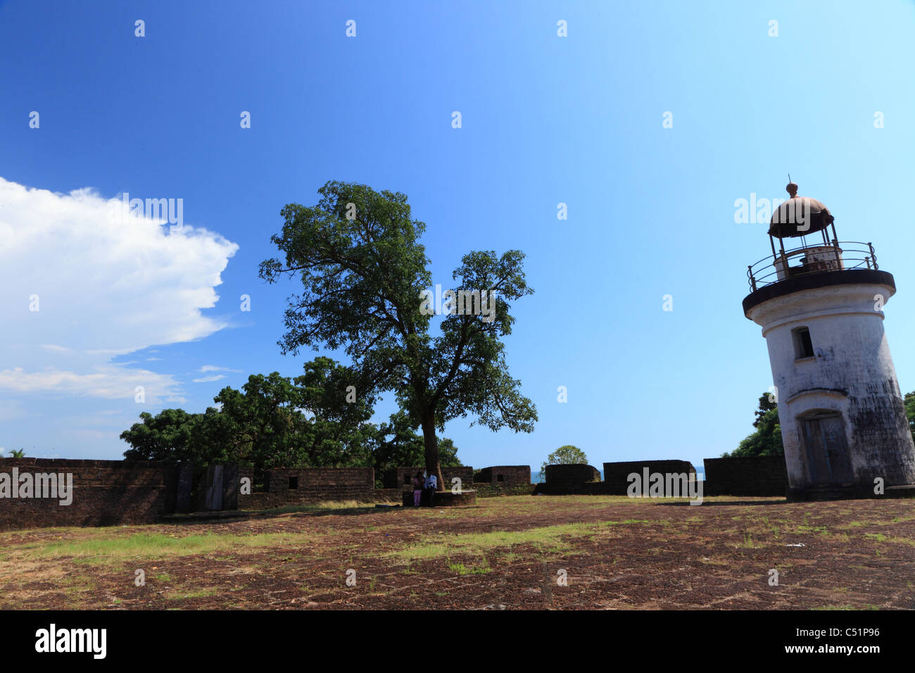 Thalassery Fort è in Thalassery (Tellicherry) una città nel distretto di Kannur del Kerala, stato dell India del sud. Foto Stock