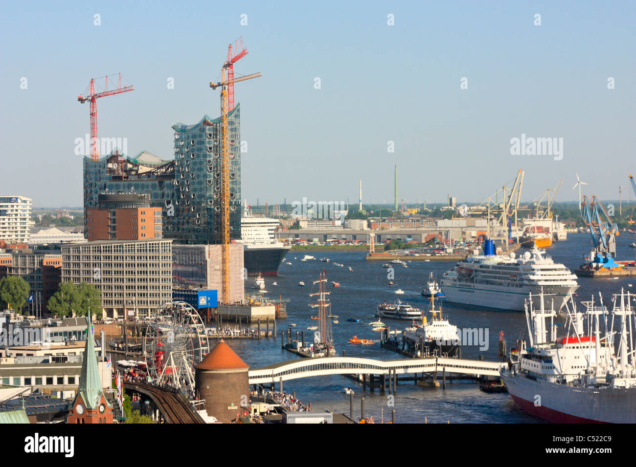 Elbphilharmonie, la nuova sala da concerto di Amburgo, Germania, Foto Stock