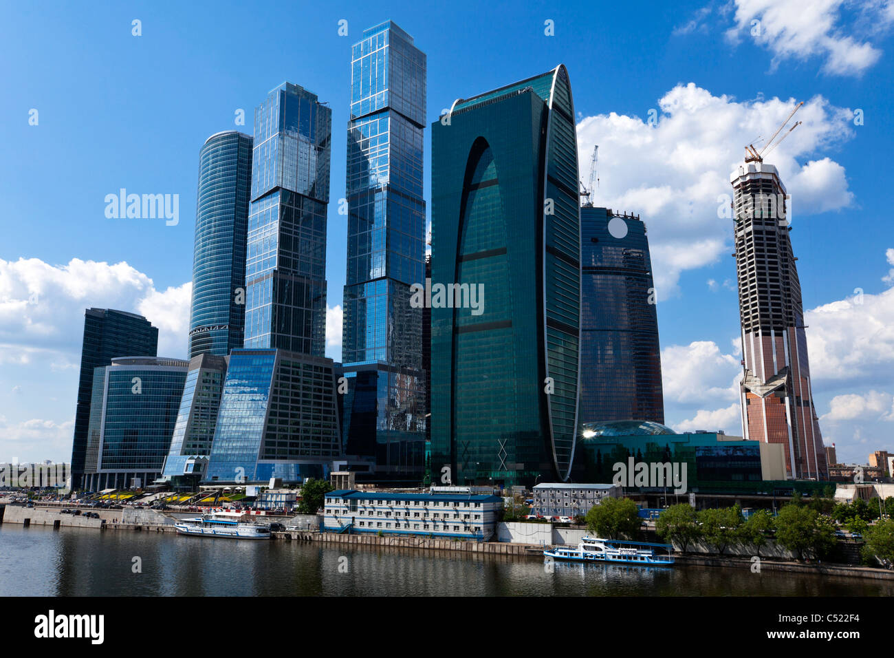 I moderni grattacieli del centro business. Foto Stock
