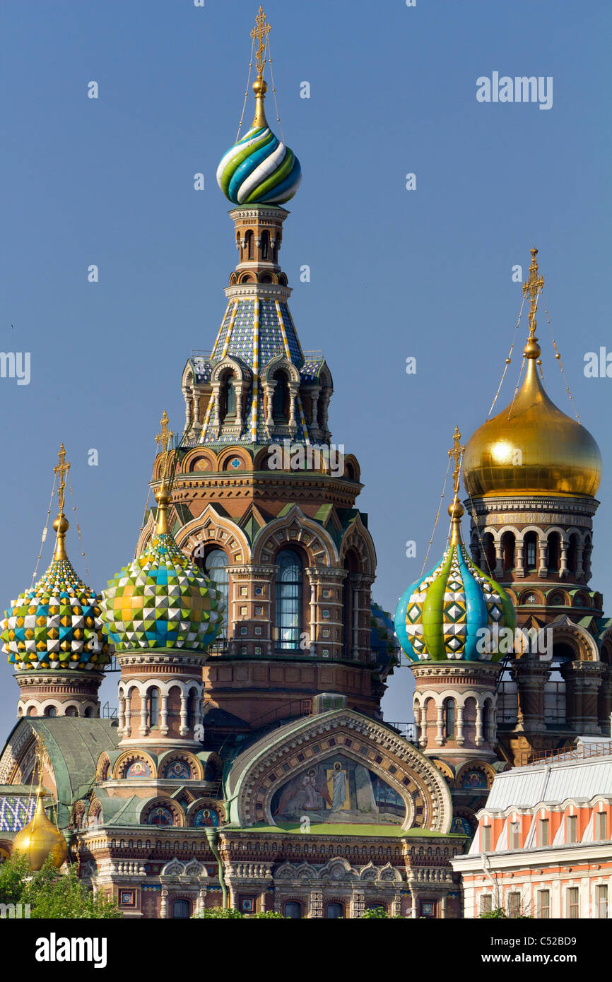 Chiesa del sangue versato, San Pietroburgo Russia 4 Foto Stock